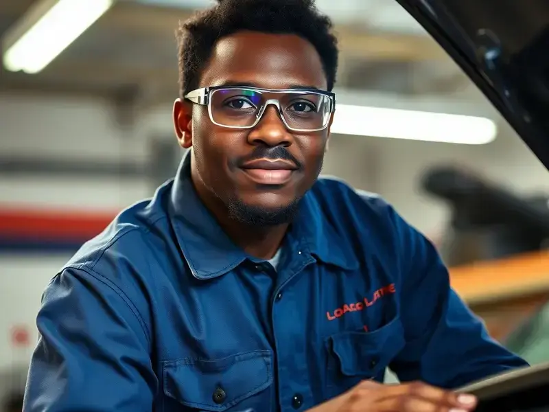 Poynor Auto technician at work